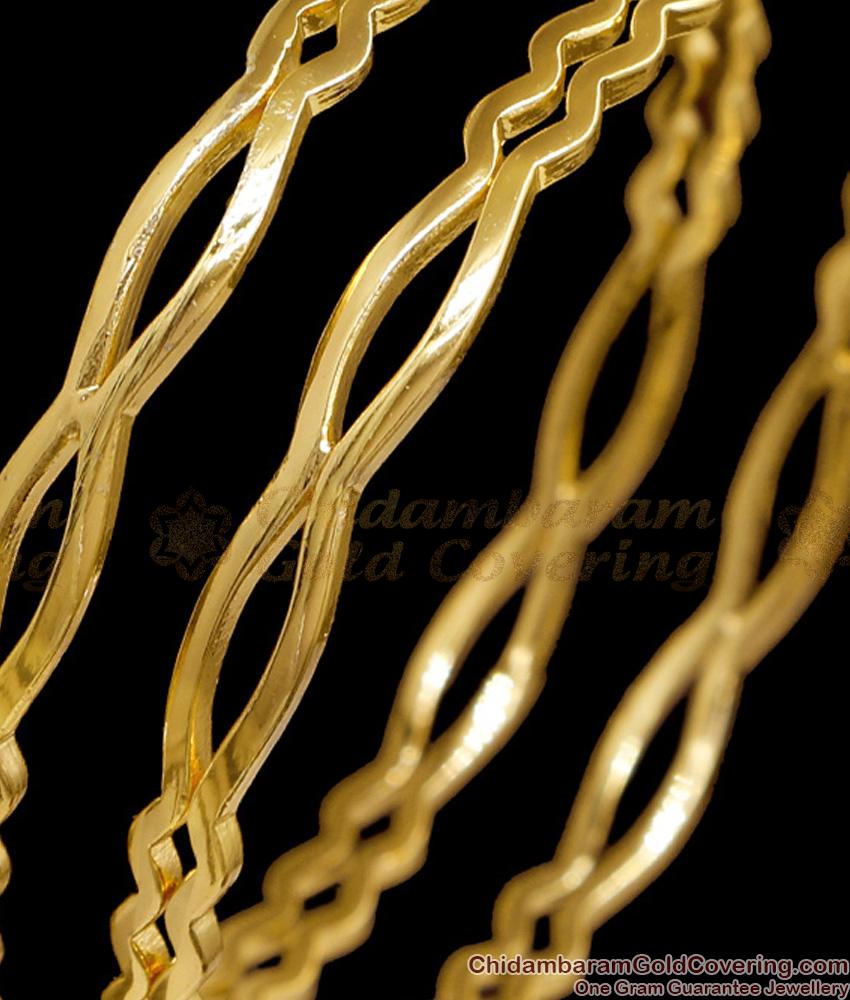 BR2656-2.6 Size High Quality Zig Zag Impon Bangle Design For Daily Wear