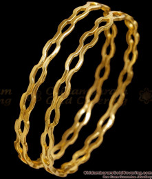 BR2657-2.10 Size Unique Impon Panchaloha Bangle 5 Metal Jewelry For Women