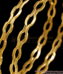 BR2657-2.10 Size Unique Impon Panchaloha Bangle 5 Metal Jewelry For Women