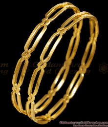 BR2659-2.6 Size Original Impon Panchaloha Plain Bangle Design For Everyday Use