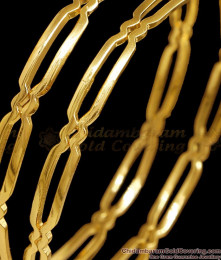 BR2659-2.6 Size Original Impon Panchaloha Plain Bangle Design For Everyday Use