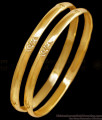 BR2660-2.6 Size Real Gold Design Impon Plain Bangle Peacock Design BR2660-2.6 Size Real Gold Design Impon Plain Bangle Peacock Design