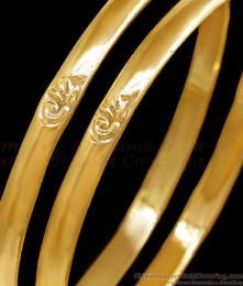 BR2660-2.10 Size Real Gold Design Impon Plain Bangle Peacock Design BR2660-2.10 Size Real Gold Design Impon Plain Bangle Peacock Design
