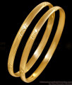 BR2663-2.6 Size New Arrival Plain Impon Gold Bangle Design For Daily Use