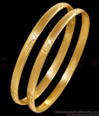 BR2663-2.6 Size New Arrival Plain Impon Gold Bangle Design For Daily Use BR2663-2.6 Size New Arrival Plain Impon Gold Bangle Design For Daily Use