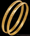 BR2666-2.8 Size Latest Heart Shaped Plain Impon Bangle For Women