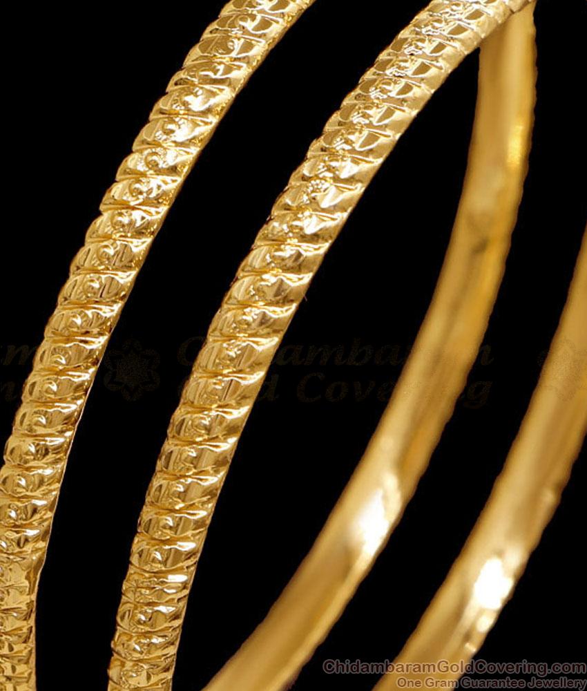 BR2668-2.8 Set Of 2 Original Impon 5 Metal Bangle Pain Design For Daily Wear BR2668-2.8 Set Of 2 Original Impon 5 Metal Bangle Pain Design For Daily Wear