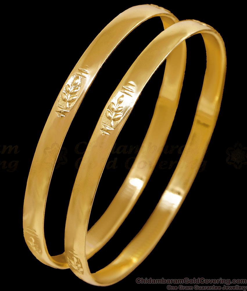 BR2670-2.6 Size Traditional Pure Impon Leaf Carving Bangle Design Online BR2670-2.6 Size Traditional Pure Impon Leaf Carving Bangle Design Online