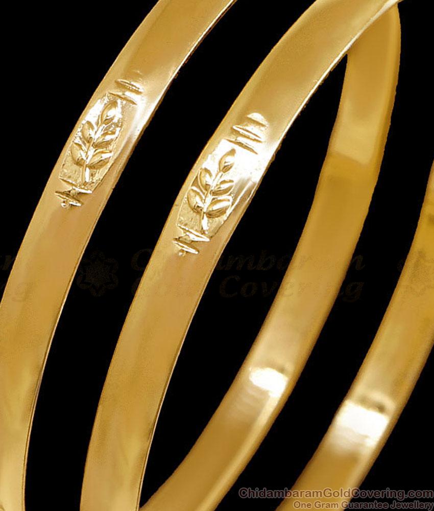 BR2670-2.6 Size Traditional Pure Impon Leaf Carving Bangle Design Online BR2670-2.6 Size Traditional Pure Impon Leaf Carving Bangle Design Online