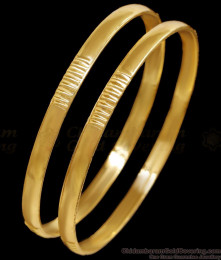 BR2673-2.6 Set Of Two Original Impon Design Plain Bangle Five Metal Jewelry BR2673-2.6 Set Of Two Original Impon Design Plain Bangle Five Metal Jewelry