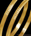 BR2673-2.6 Set Of Two Original Impon Design Plain Bangle Five Metal Jewelry