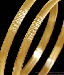BR2673-2.6 Set Of Two Original Impon Design Plain Bangle Five Metal Jewelry BR2673-2.6 Set Of Two Original Impon Design Plain Bangle Five Metal Jewelry