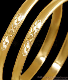 BR2674-2.4 Set Of Two Handcrafted High Quality Light Weight Impon Bangle Design