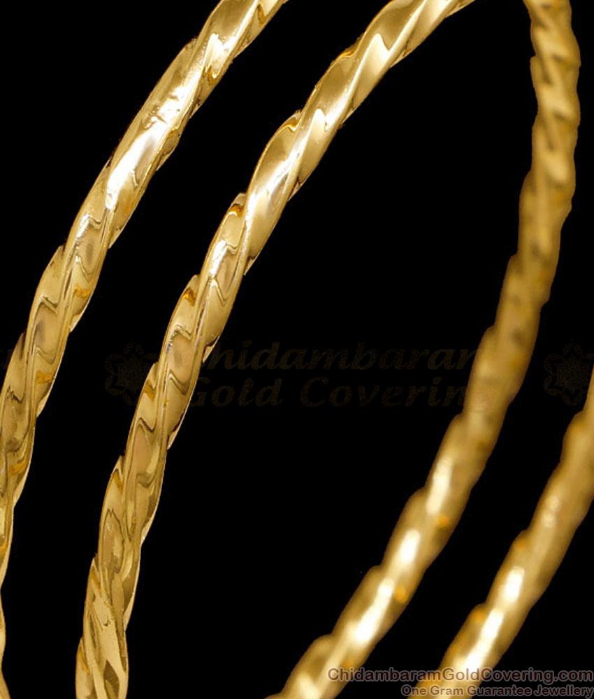 BR2675-2.6 Size Latest Five Metal Impon Bangle Twisted Design For Women BR2675-2.6 Size Latest Five Metal Impon Bangle Twisted Design For Women
