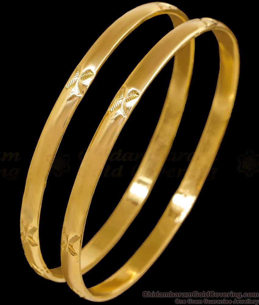 BR2679-2.8 Set Of 2 Plain Daily Use Impon 5 Metal Bangle Design Shop Online BR2679-2.8 Set Of 2 Plain Daily Use Impon 5 Metal Bangle Design Shop Online