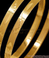 BR2682-2.10 Size Set Of 2 Plain Impon Gold Plated Bangle Machine Cut Design Online BR2682-2.10 Size Set Of 2 Plain Impon Gold Plated Bangle Machine Cut Design Online