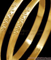 BR2684-2.6 Size High Quality Plain Impon Bangle Heart Design For Women