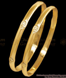 BR2687-2.6 Size Plain Five Metal Simple Bangle Design Impon Jewelry