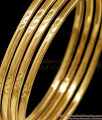 BR2691-2.10 Size Set Of Four Plain Daily Wear Impon Bangle Thin Design