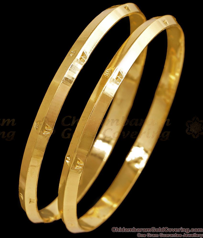 BR2693-2.8 Size Original Impon Kada Bangle Design 5 Metal Jewelry