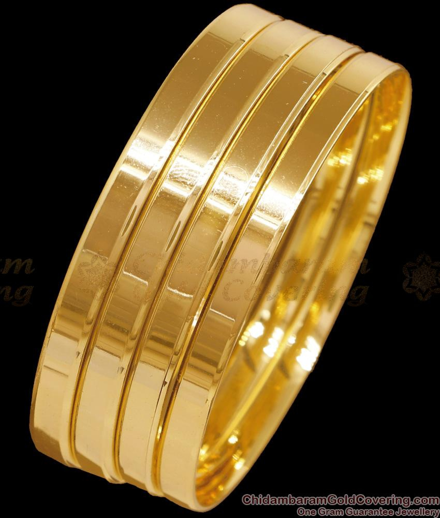 BR2698-2.10 Size Buy Set Of Four Micro Gold Plated Bangle Without Stone