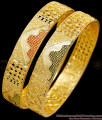 BR2710-2.8 Size Broad Enamel Design Forming Gold Bangle Dubai Bridal Jewelry