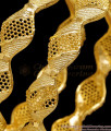 BR2714-2.8 Size Set Of Two High Quality Plain Gold Plated Bangle Design Online