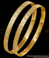 BR2725-2.8 Regular Wear Light Weight Gold Imitation Bangle Plain Machine Cut Design
