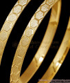BR2725-2.8 Regular Wear Light Weight Gold Imitation Bangle Plain Machine Cut Design