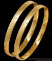 BR2733-2.4 Size Set Of 2 Plain Machine Cut Gold Imitation Bangle Matt Finish BR2733-2.4 Size Set Of 2 Plain Machine Cut Gold Imitation Bangle Matt Finish