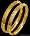 BR2736-2.6 Size Set Of 2 Bridal Wear Gold Imitation Bangle Floral Design Online BR2736-2.6 Size Set Of 2 Bridal Wear Gold Imitation Bangle Floral Design Online