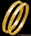 BR2747-2.4 Size Set Of Two Plain Forming Gold Light Weight Bangle Collections Online