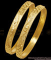 BR2748-2.6 Size Latest Bridal Wear Forming Gold Plain Bangle Floral Design BR2748-2.6 Size Latest Bridal Wear Forming Gold Plain Bangle Floral Design