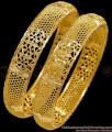 BR2749-2.8 Size Beautiful Light Weight Micro Gold Polish Bangle Hollow Design For Wedding