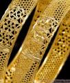 BR2749-2.8 Size Beautiful Light Weight Micro Gold Polish Bangle Hollow Design For Wedding