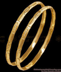 BR2755-2.8 Size Plain Impon 5 Metal Bangle Lakshmi Design For Daily Wear BR2755-2.8 Size Plain Impon 5 Metal Bangle Lakshmi Design For Daily Wear