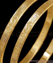 BR2757-2.6 Size Set Of Two Plain Light Weight Impon Bangle Heart Design Online BR2757-2.6 Size Set Of Two Plain Light Weight Impon Bangle Heart Design Online