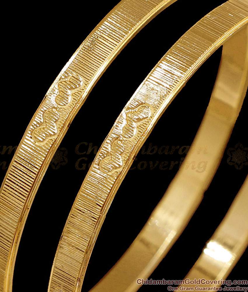 BR2757-2.6 Size Set Of Two Plain Light Weight Impon Bangle Heart Design Online BR2757-2.6 Size Set Of Two Plain Light Weight Impon Bangle Heart Design Online