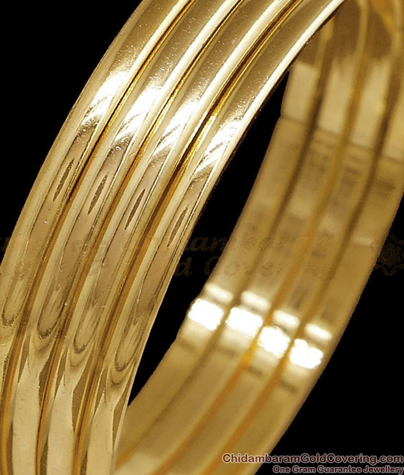 BR2760-2.4 Size Original Impon Plain 4 Set Bangle Design For Daily Use