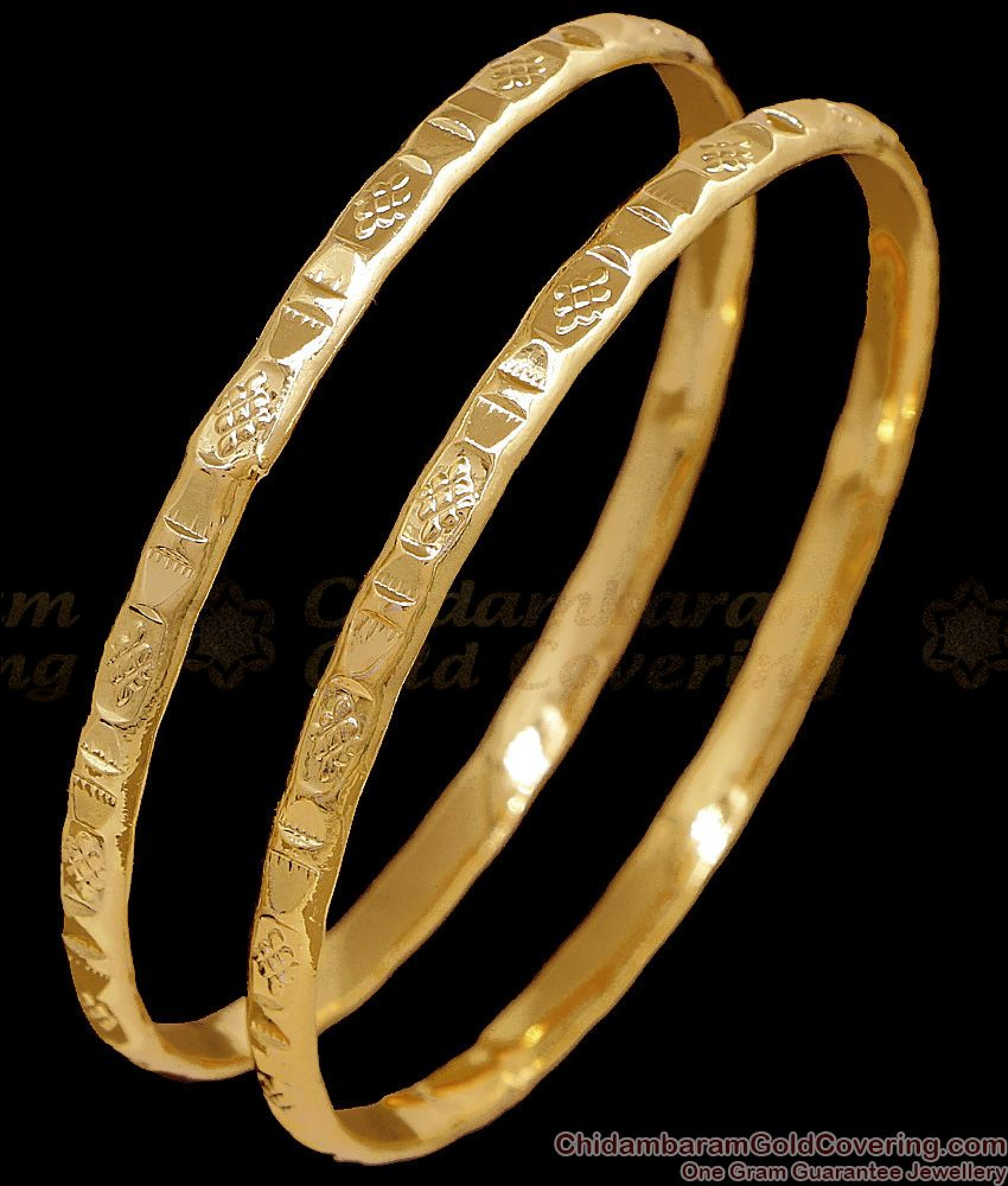 BR2762-2.6 Size Traditional Five Metal Impon Bangle Design Without Stone
