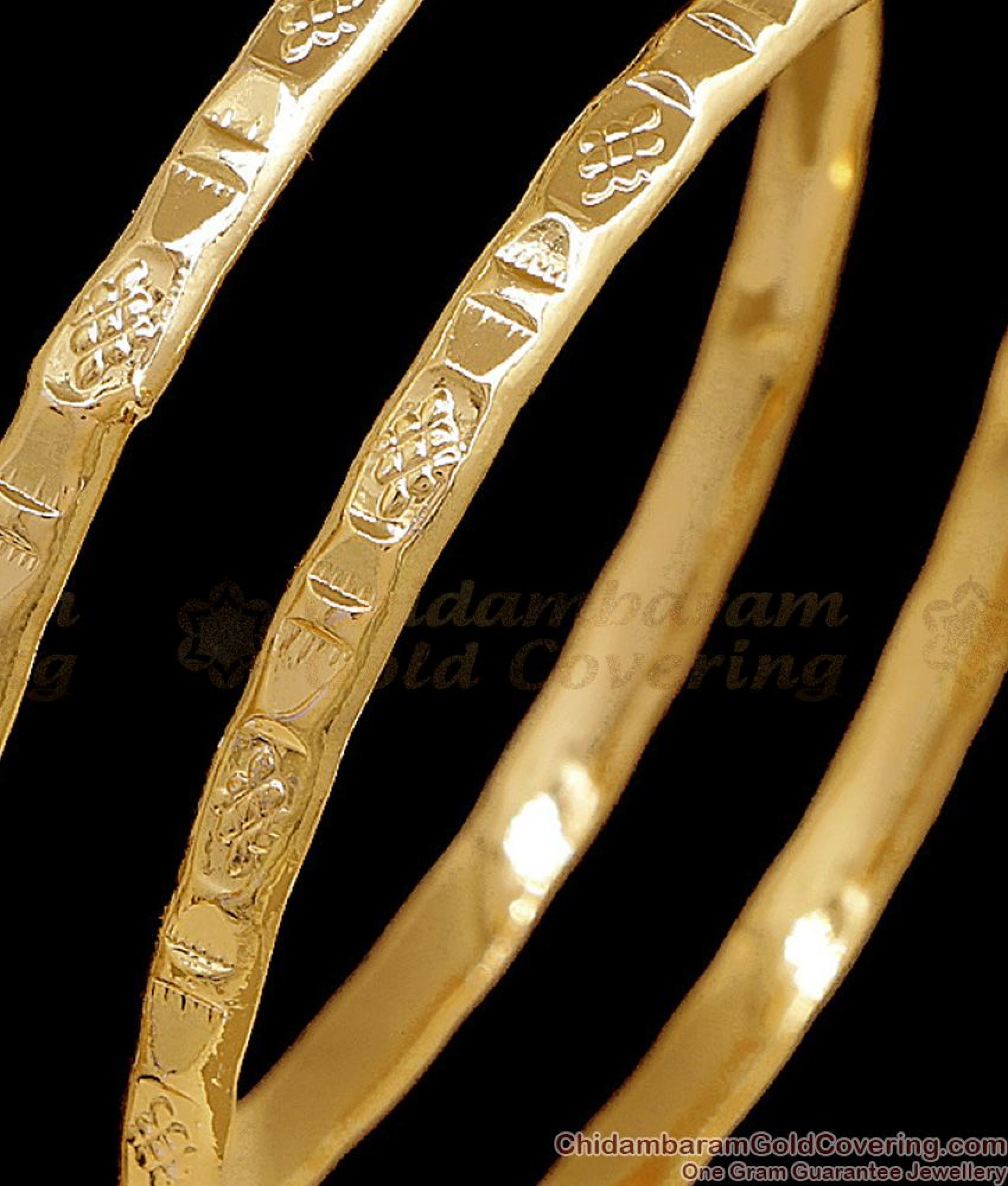 BR2762-2.6 Size Traditional Five Metal Impon Bangle Design Without Stone
