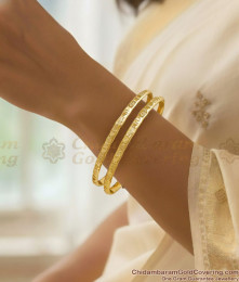 BR2762-2.4 Size Traditional Five Metal Impon Bangle Design Without Stone