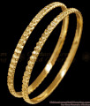 BR2764-2.6 Size Set Of Two Plain Impon Bangle Diamond Cut Design For Daily Wear BR2764-2.6 Size Set Of Two Plain Impon Bangle Diamond Cut Design For Daily Wear