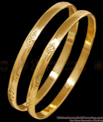 BR2769-2.4 Size Light Weight Impon Bangle Floral Design For Daily Use BR2769-2.4 Size Light Weight Impon Bangle Floral Design For Daily Use