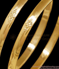 BR2769-2.4 Size Light Weight Impon Bangle Floral Design For Daily Use BR2769-2.4 Size Light Weight Impon Bangle Floral Design For Daily Use