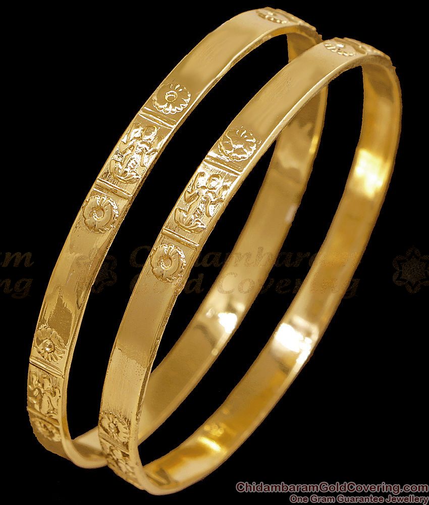 BR2774-2.10 Size Buy Traditional Lakshmi Design Impon Bangle Gold Finish Guarantee Jewelry BR2774-2.10 Size Buy Traditional Lakshmi Design Impon Bangle Gold Finish Guarantee Jewelry