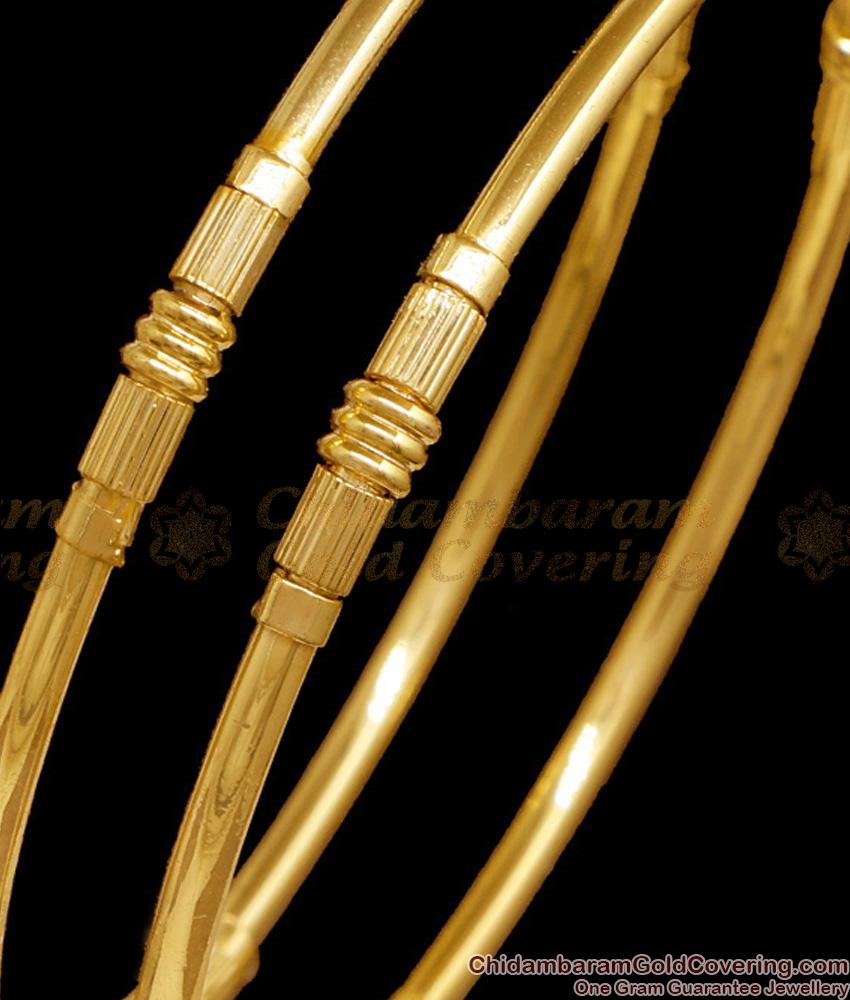 BR2778-2.10 Size Buy Plain one Gram Gold Bangle Design At Affordable Price Online
