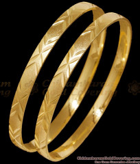 BR2780-2.6 Size New Arrival Matt Finish Micro Gold Polish Bangle Collections BR2780-2.6 Size New Arrival Matt Finish Micro Gold Polish Bangle Collections