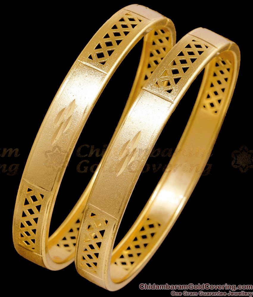 BR2783-2.10 Size Light Weight Gold Plated Bangle Bridal Wear Collections BR2783-2.10 Size Light Weight Gold Plated Bangle Bridal Wear Collections