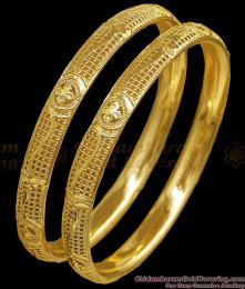 BR2785-2.8 Size Set Of 2 Micro Gold Plated Bangle Design For Women Fashions